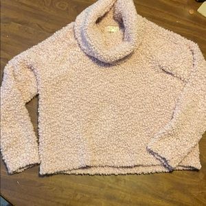 Pink turtle neck sweater